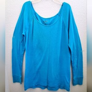 Arizona Jean Co Blue Long Sleeve Thermal Top